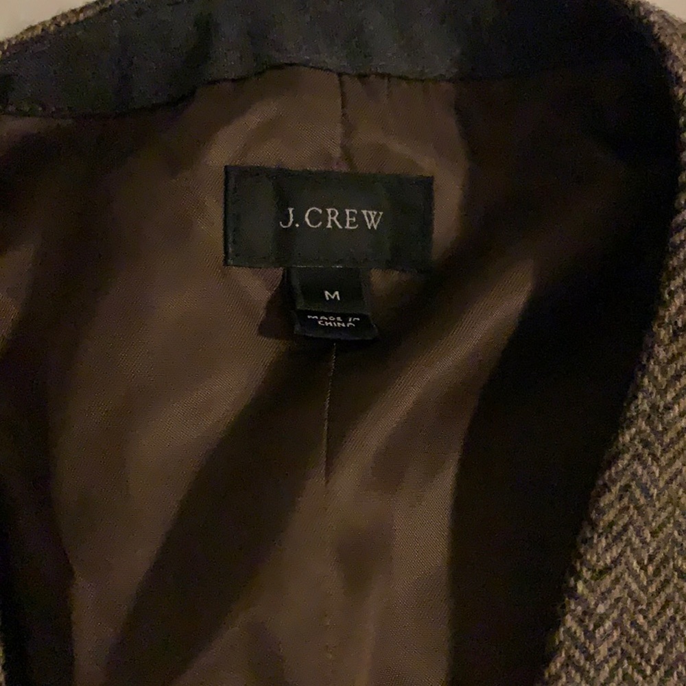Brown j.crew vest.